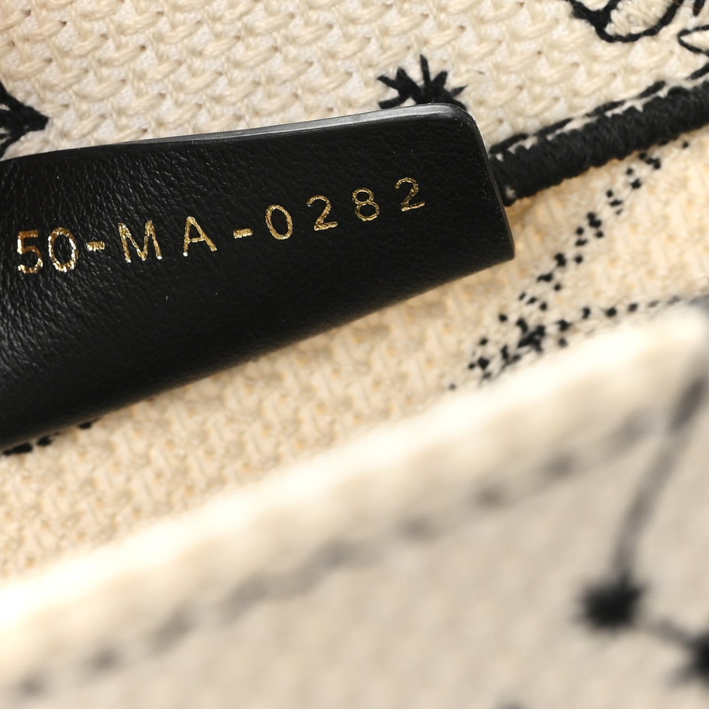 Canvas Embroidered Small Zodiac Toile De Jouy Book Tote Latte