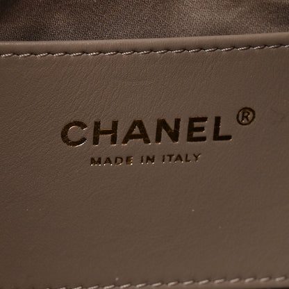 Suede Quilted Small Chanel 25 Handbag Dark Grey