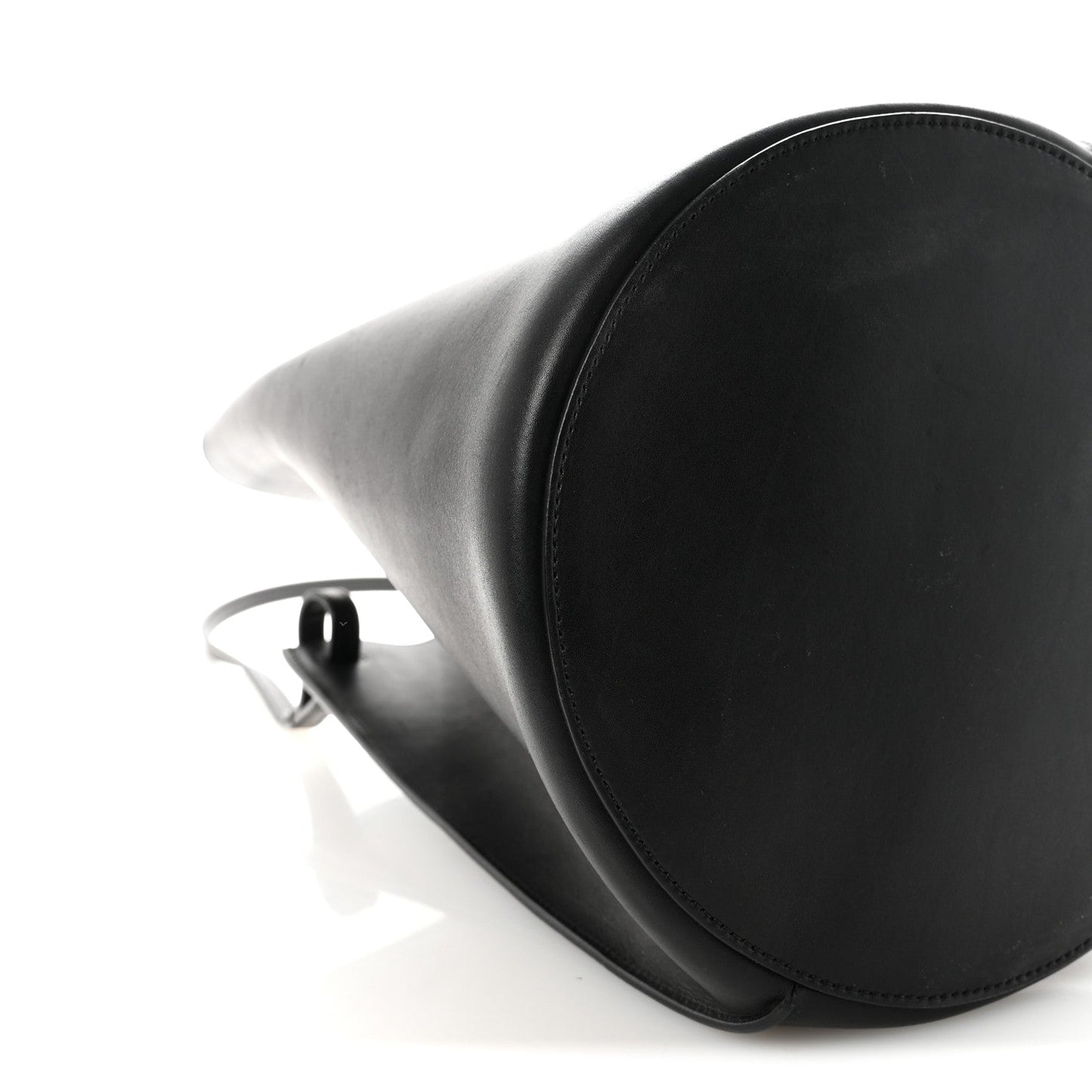 Smooth Calfskin Medium Pinched Bag Black