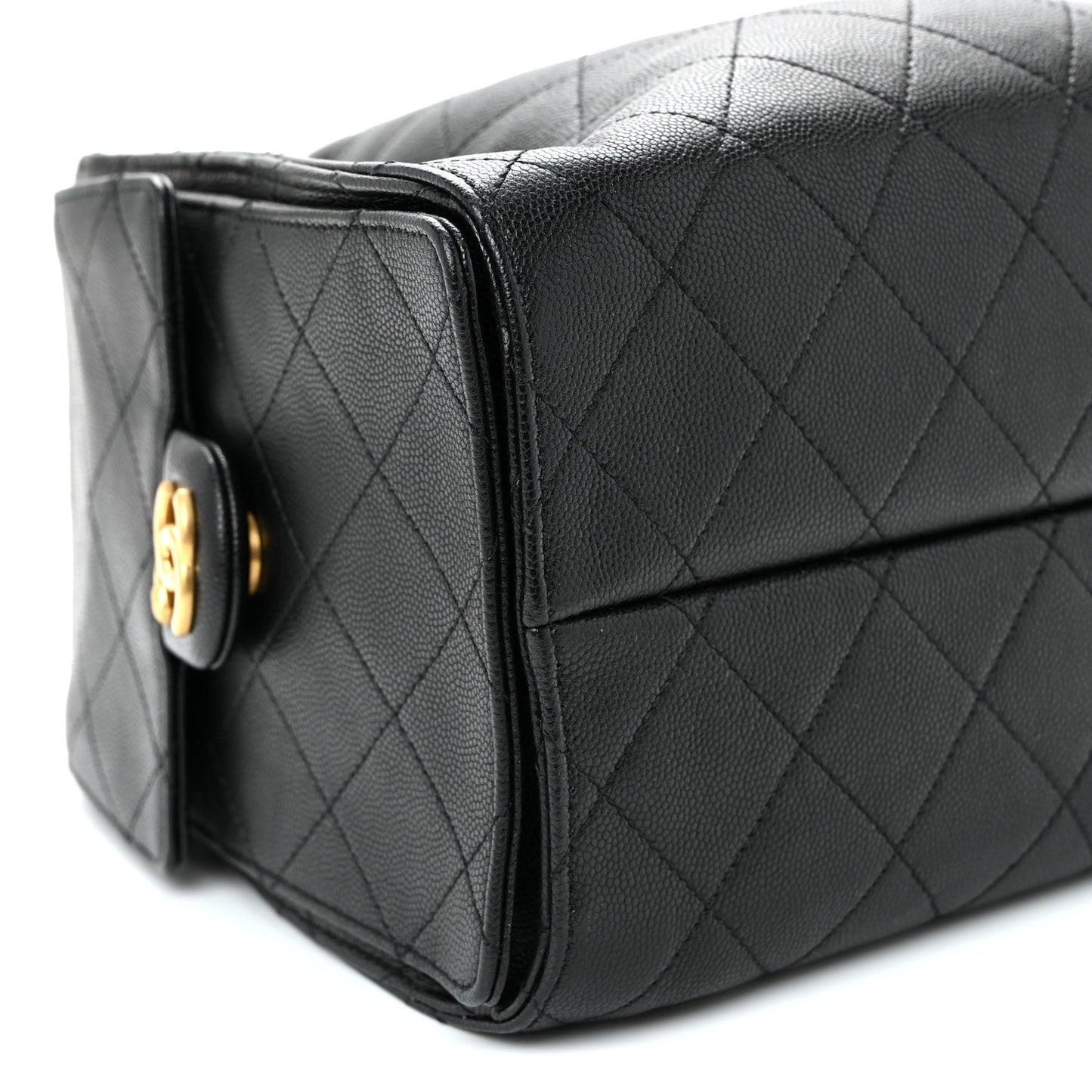 Caviar Quilted Small Chanel 25 Handbag Black