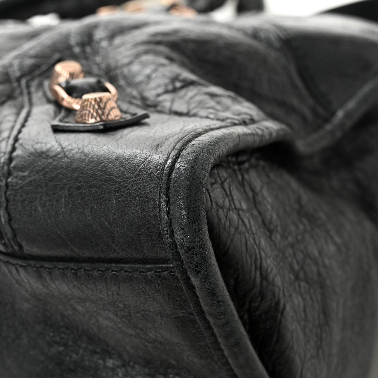 Agneau Giant 21 Rose Gold  Hardware Part Time Black