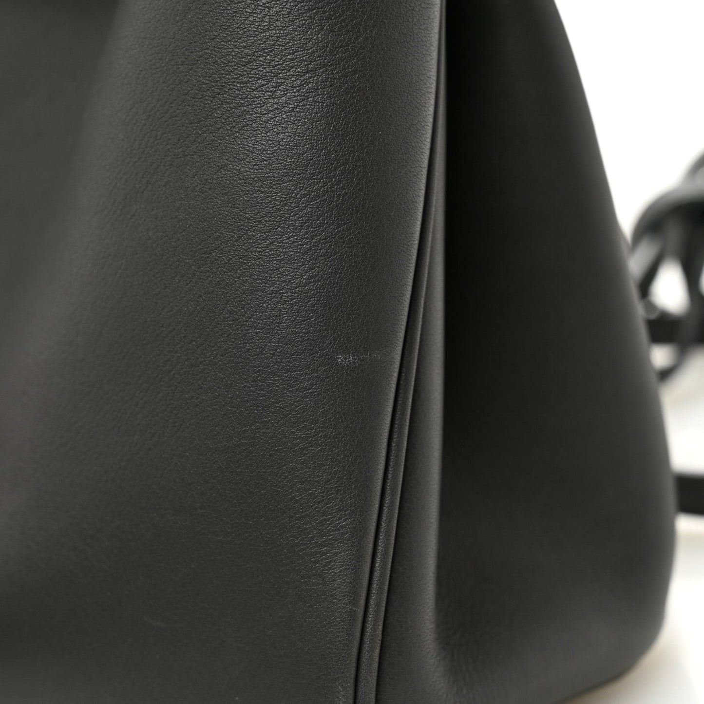 Natural Smooth Calfskin Mini Rodeo Top Handle Handbag Grey