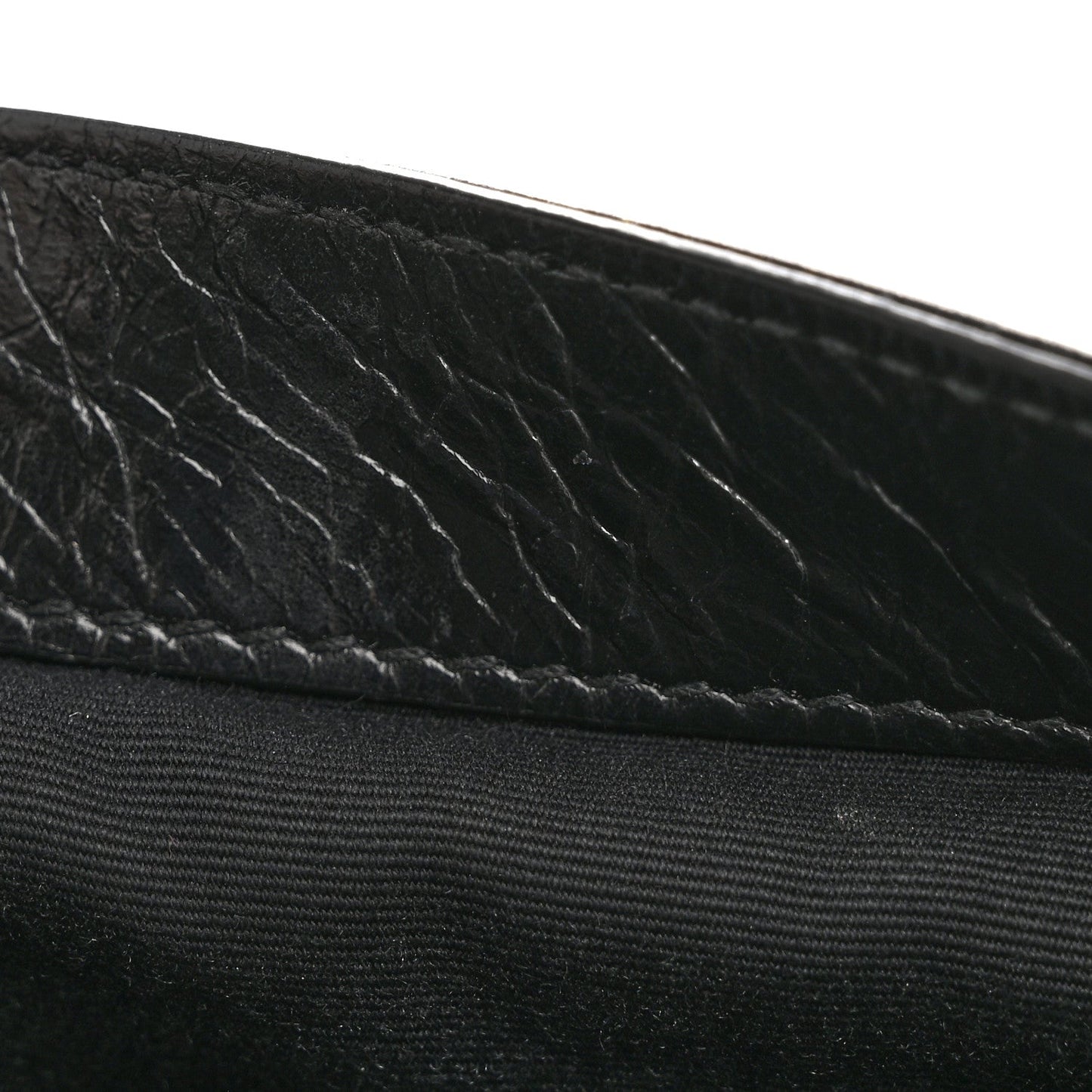 Crinkled Calfskin Matelasse Monogram Medium Niki Chain Satchel Black