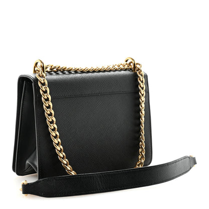 Shiny Lord Calfskin Medium Antigona Black