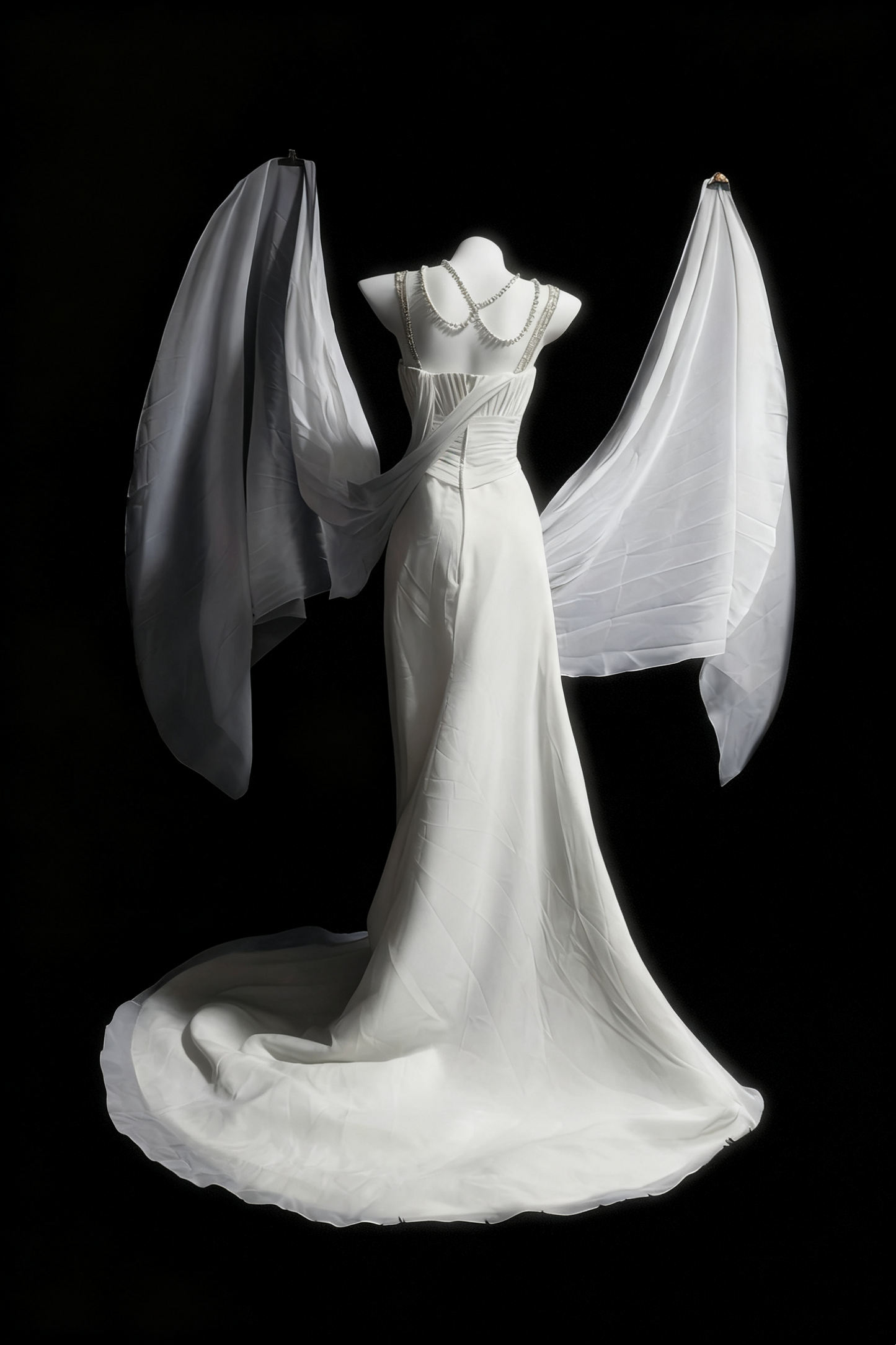 formaldressy-White Elegant Long Tulle Wedding Dress For Brides gh6284
