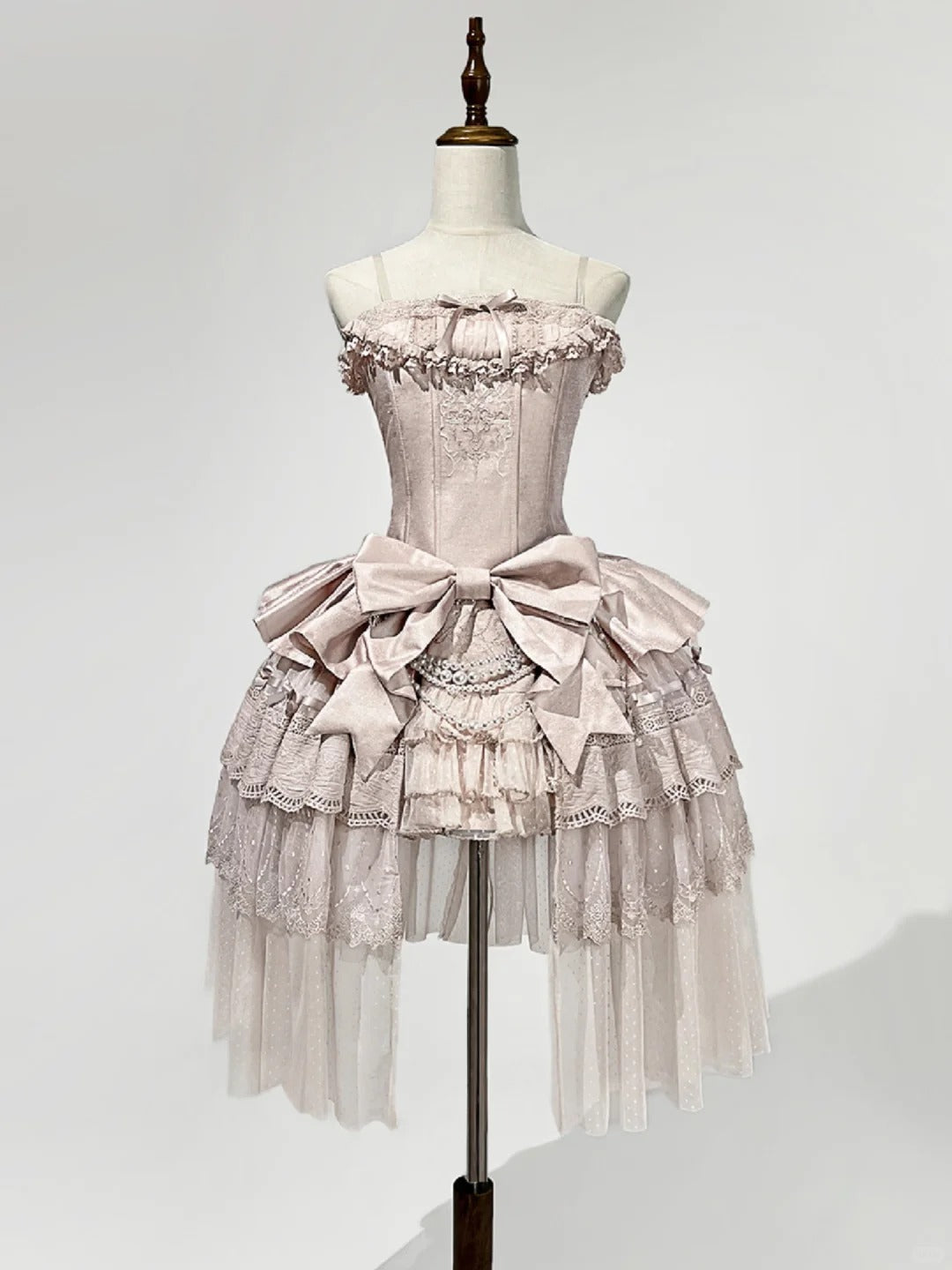 formaldressy-Pink Sweet Formal Princess Satin Short Homecoming Dress Birthday Party Dress gh5348