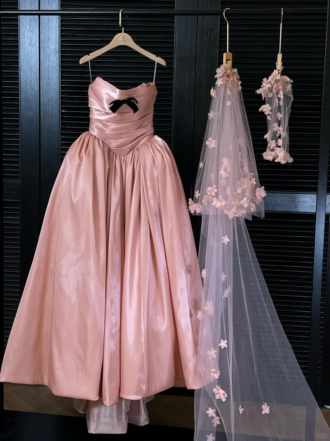 formaldressy--Pink satin simple fashion long prom dress evening dress gh5449