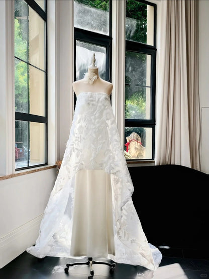 formaldressy--White exquisite lace long elegant fairy wedding prom dress gh5446