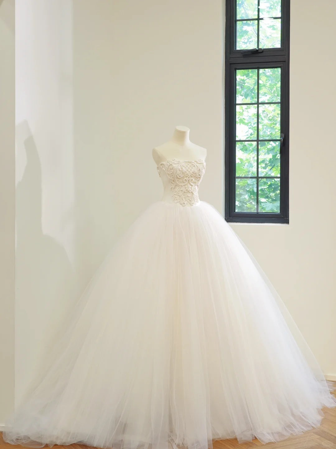 formaldressy-White Fashion Long Tulle Prom Dress Evening Gown Wedding Dress gh5059