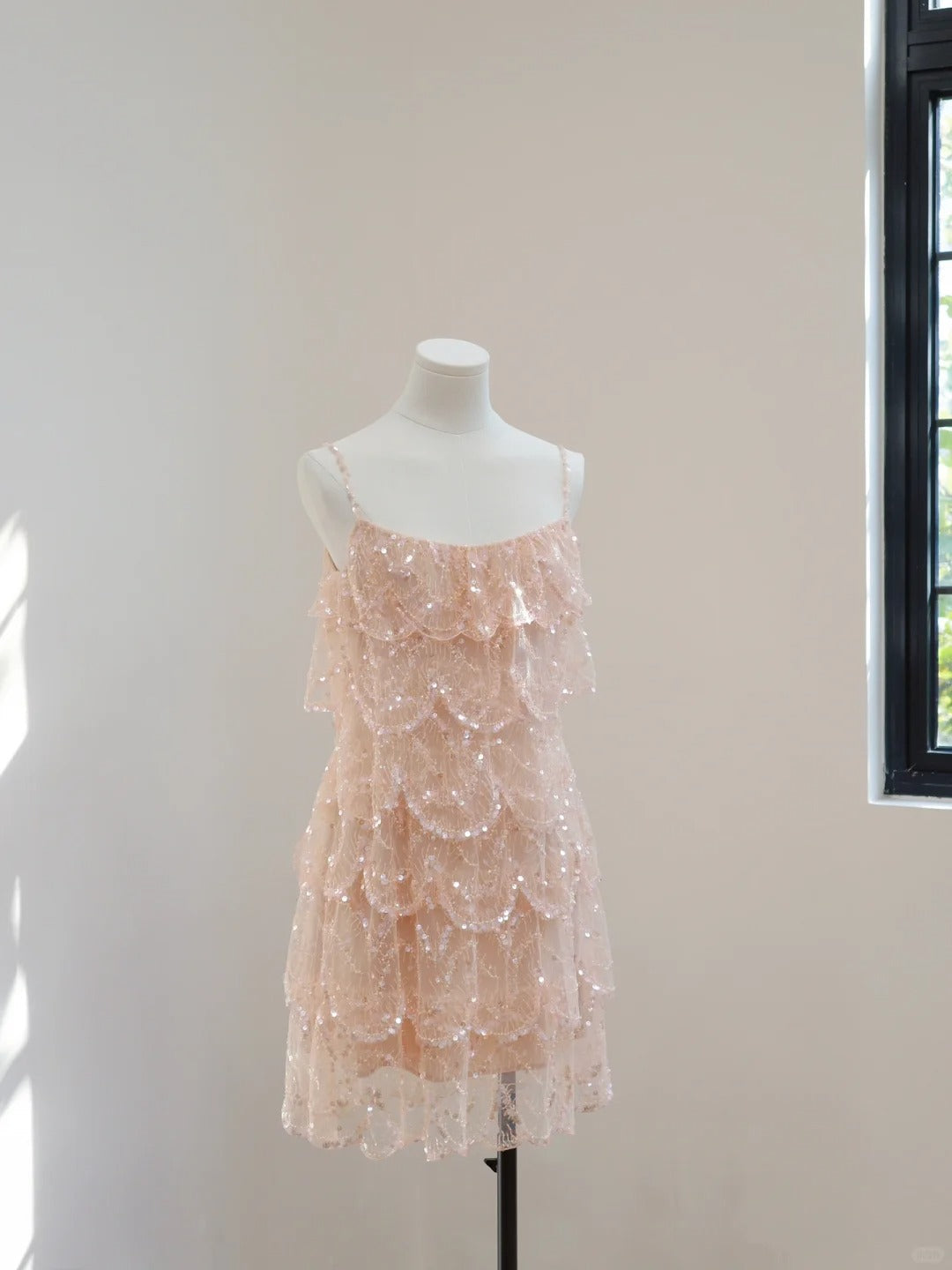formaldressy-Pink gorgeous sequins shiny short homecoming dress Prom dress evening dress gh5067