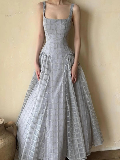 formaldressy--Light Blue Simple And Elegant Long Tulle Formal Prom Dress gh5605