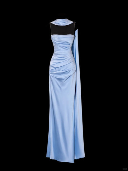formaldressy-Blue exquisite beading fashion long satin prom dress evening dress party dress gh5379