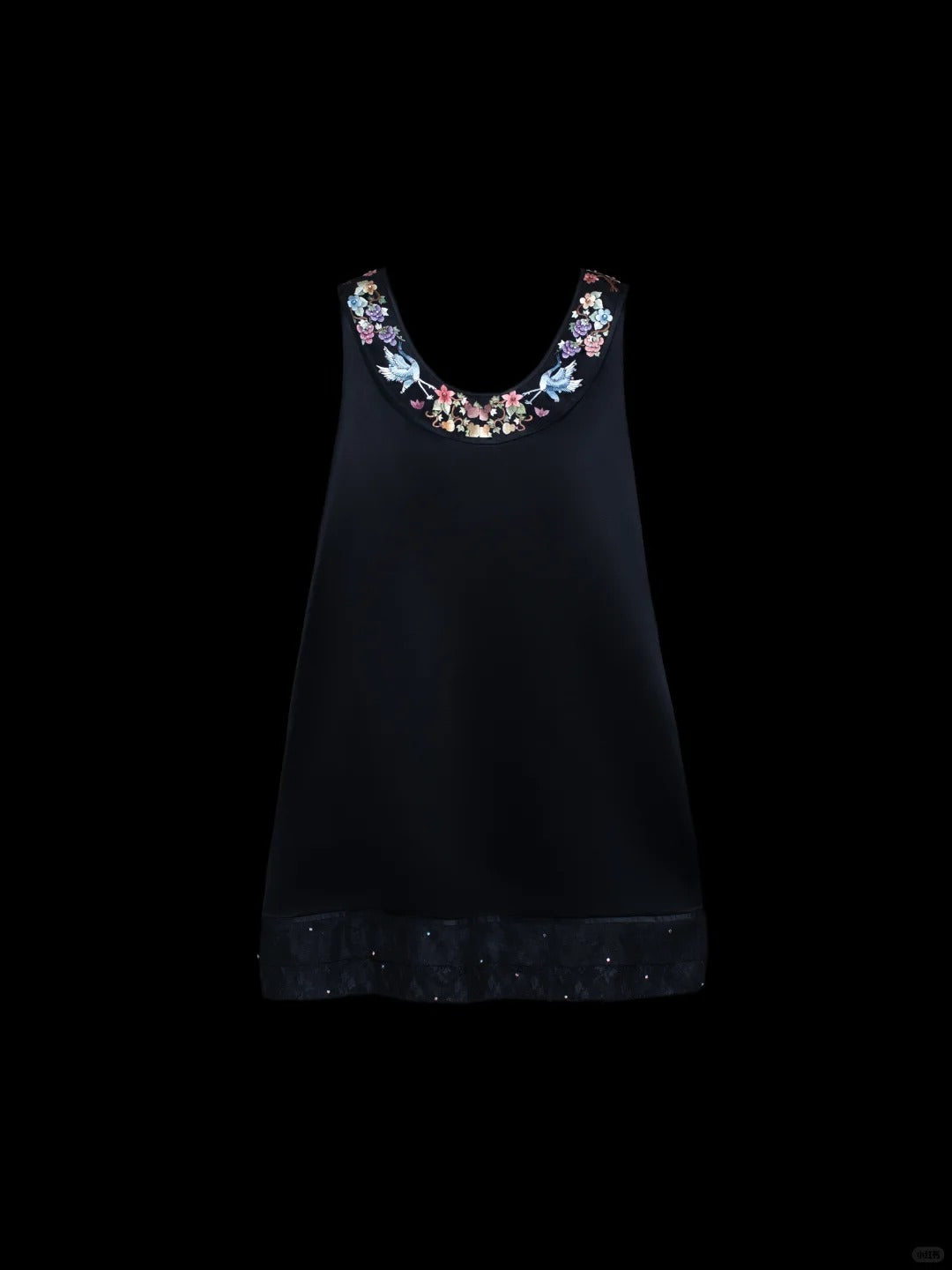 formaldressy-Black exquisite floral elegant fairy girl short satin homecoming dress birthday dress gh5371