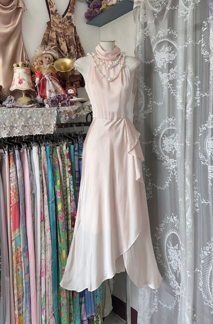 formaldressy-Light pink long chiffon Prom dress evening dress birthday party dress gh5182