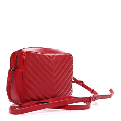 Calfskin Matelasse Monogram Lou Camera Bag Rouge Eros