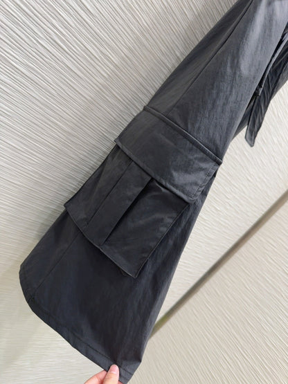 YSL 2025 Dress Black Nylon