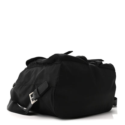 Tessuto Nylon Saffiano Medium Backpack Black