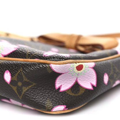 Monogram Cherry Blossom Pochette Accessories Brown