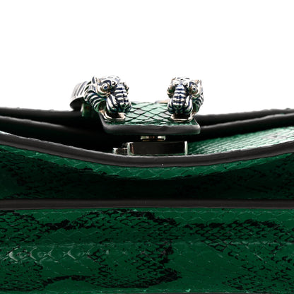 Snakeskin Small Dionysus Shoulder Bag Green