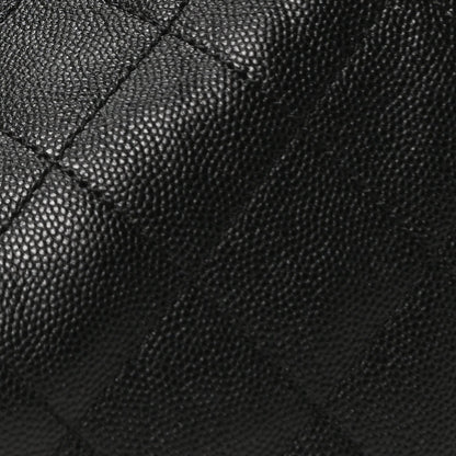 Caviar Quilted Medium Chanel 25 Handbag Black