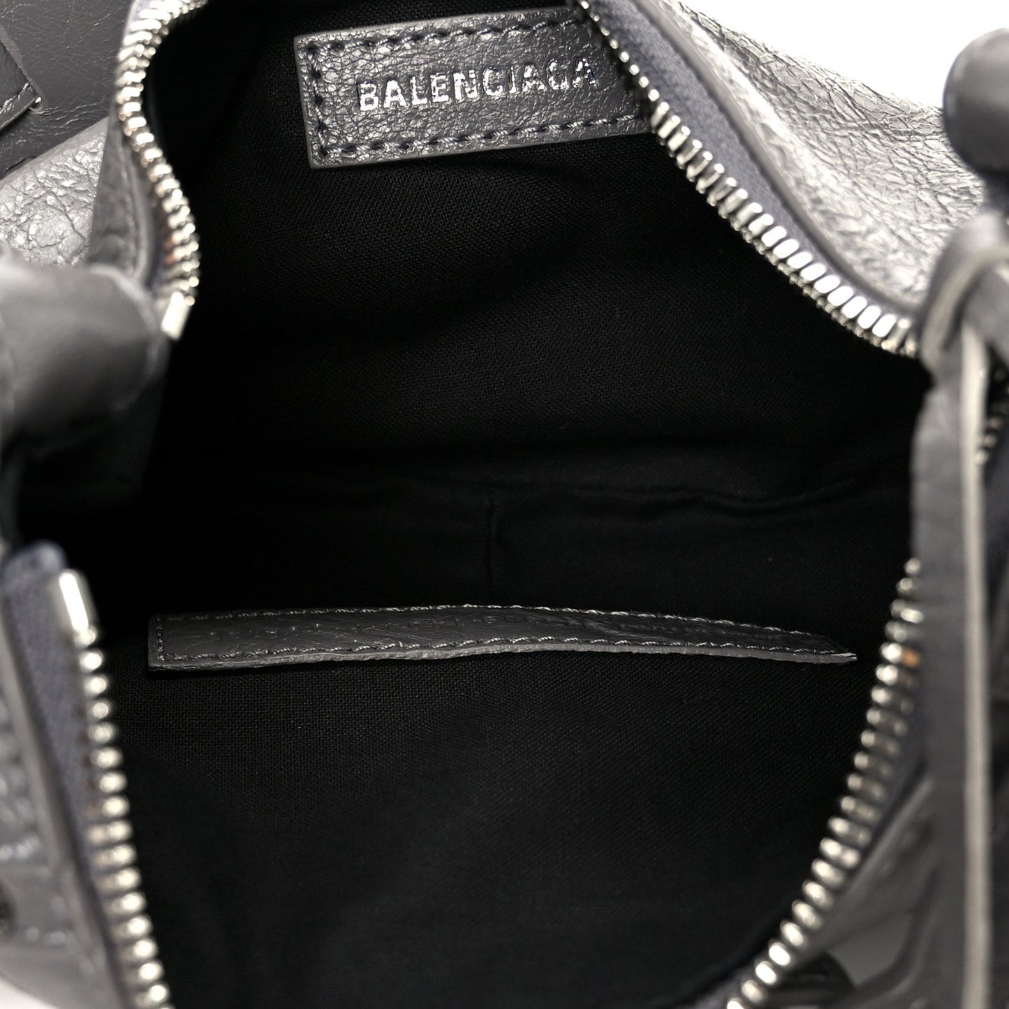 Agneau Arena Le Cagole Shoulder Bag XS Dark Grey