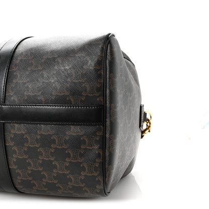 Triomphe Canvas Medium Voyage Duffle Black