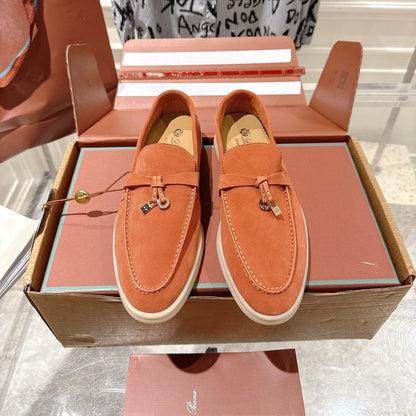 LP Summer Charms Walk Loafers Orange Suede 565846