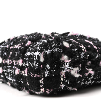 Tweed Patchwork Quilted Small Chanel 22 Black Pink White