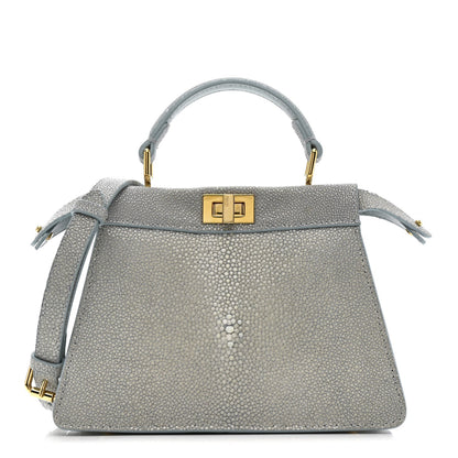 Stingray Shiny Nappa Petite Peekaboo I SEE U Satchel Anice