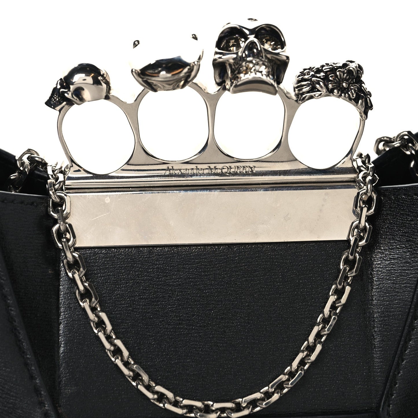 Calfskin Mini The Jeweled Hobo Black