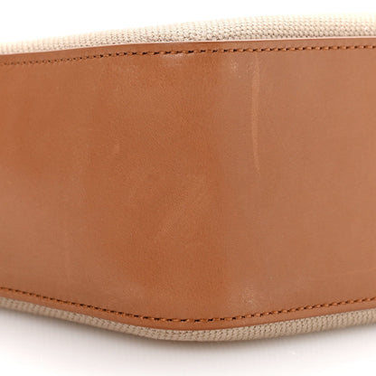Canvas Calfskin Small Bucket Bag  Desert Dust Brick