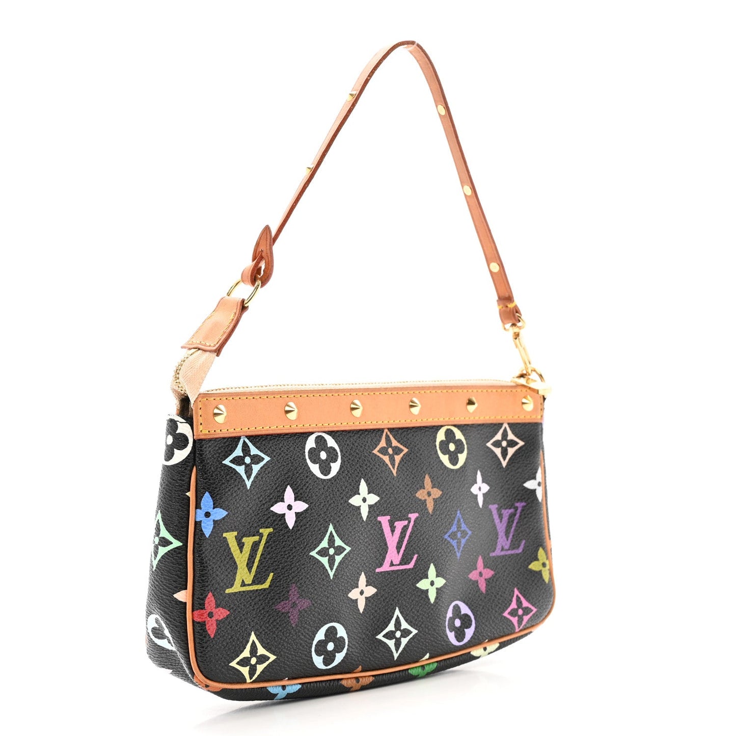 Monogram Multicolor Pochette Accessories Black