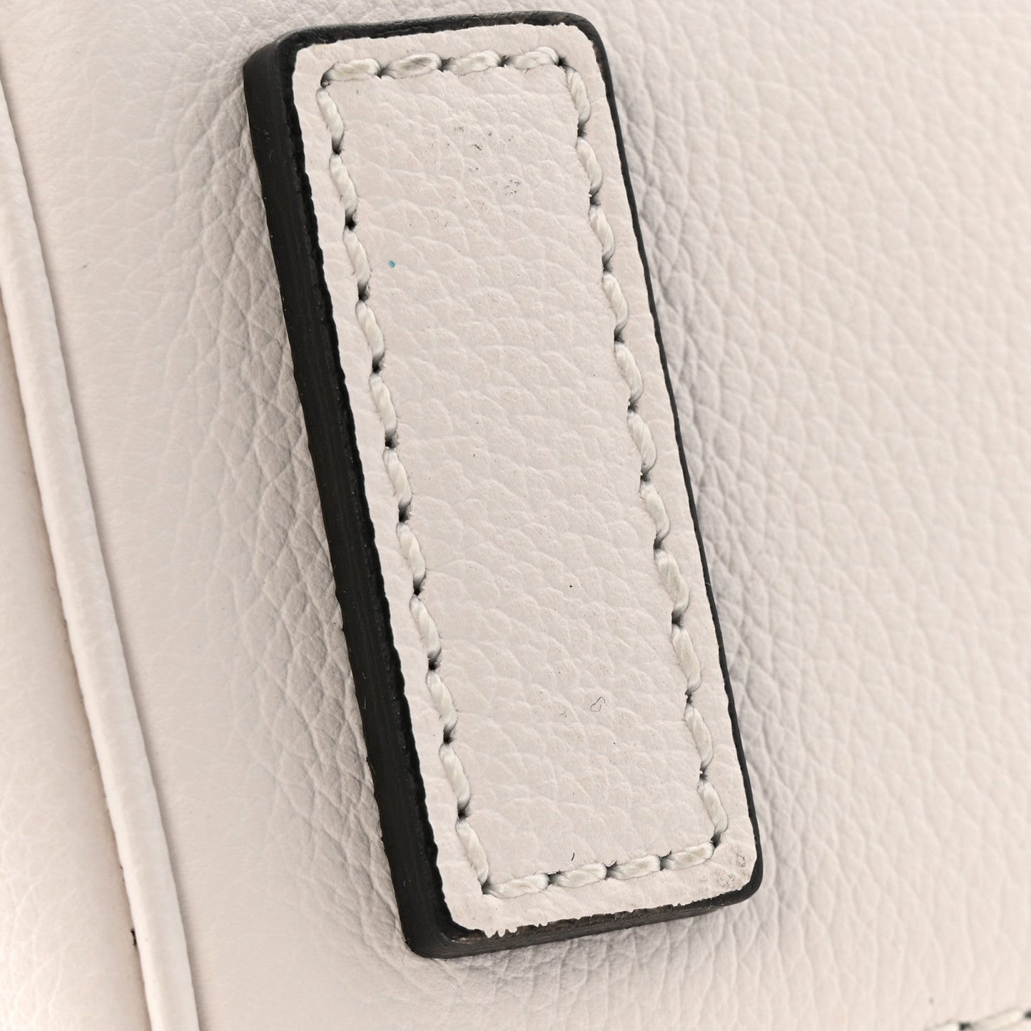 Grained Calfskin Small La Medusa Top Handle Bag Optical White