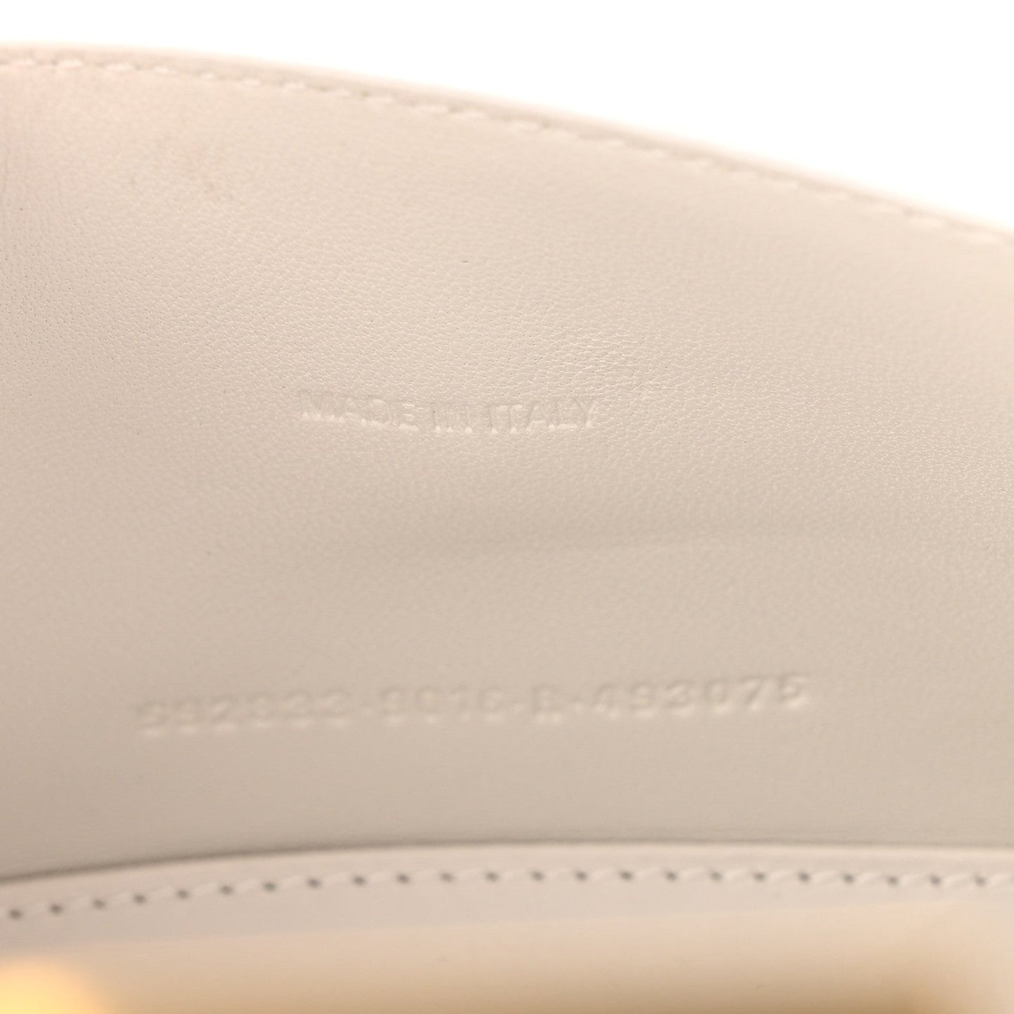 Shiny Calfskin Crocodile Embossed Hourglass Top Handle Bag XS White