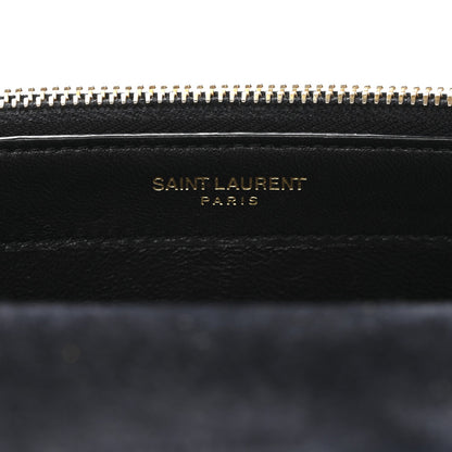 Metallic Goatskin Lambskin Classic Monogram Kate Tassel Chain Wallet Gold