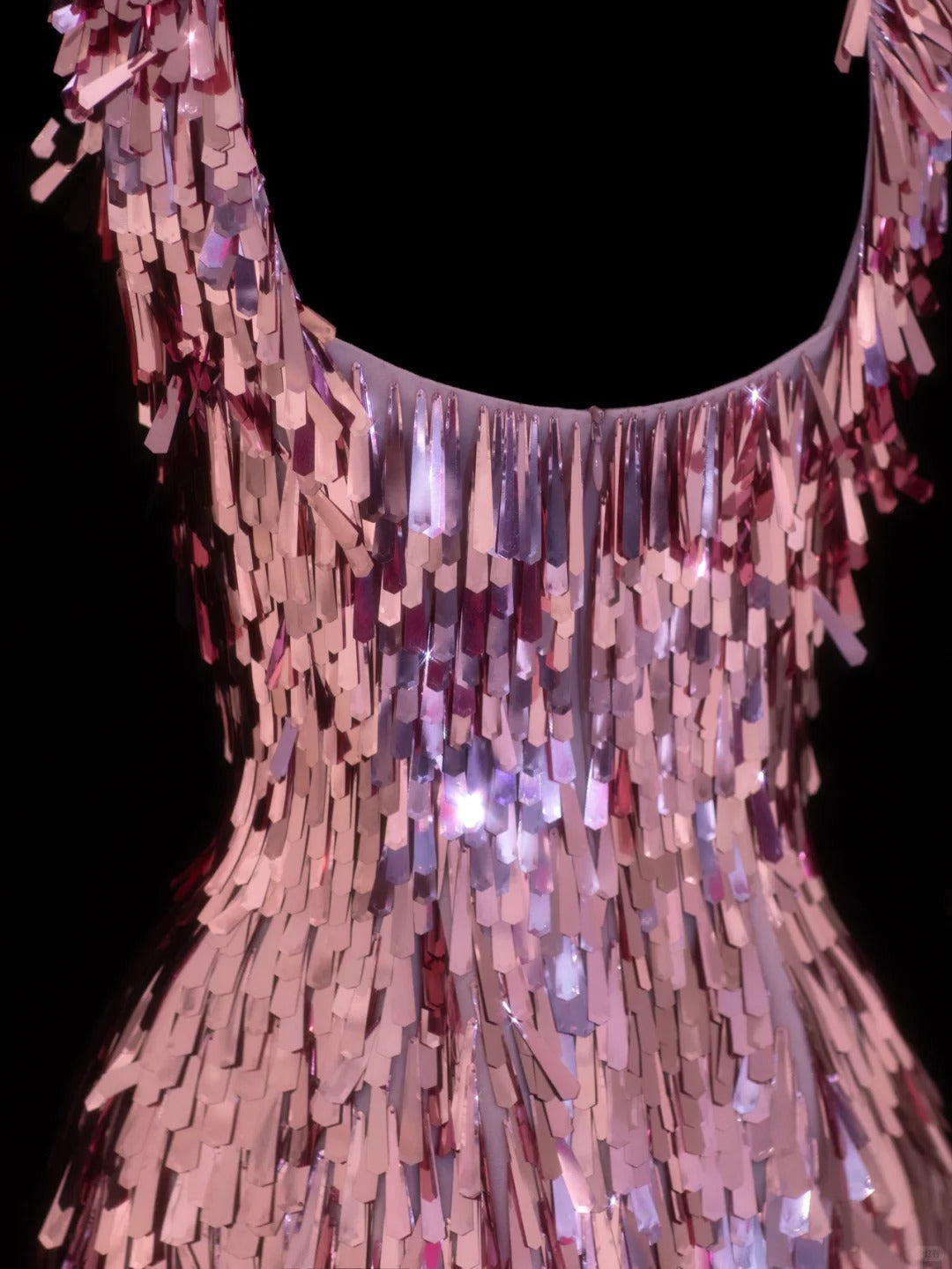 formaldressy-Pink Exquisite Short Sequin Homecoming Dress Birthday Party Dress gh5378