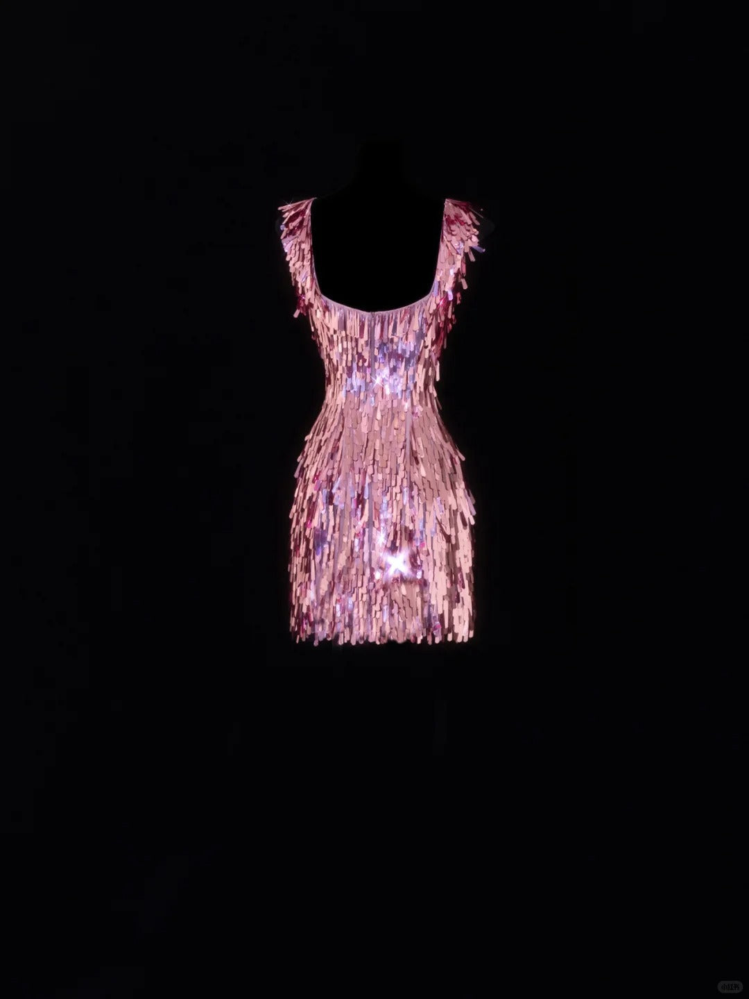 formaldressy-Pink Exquisite Short Sequin Homecoming Dress Birthday Party Dress gh5378