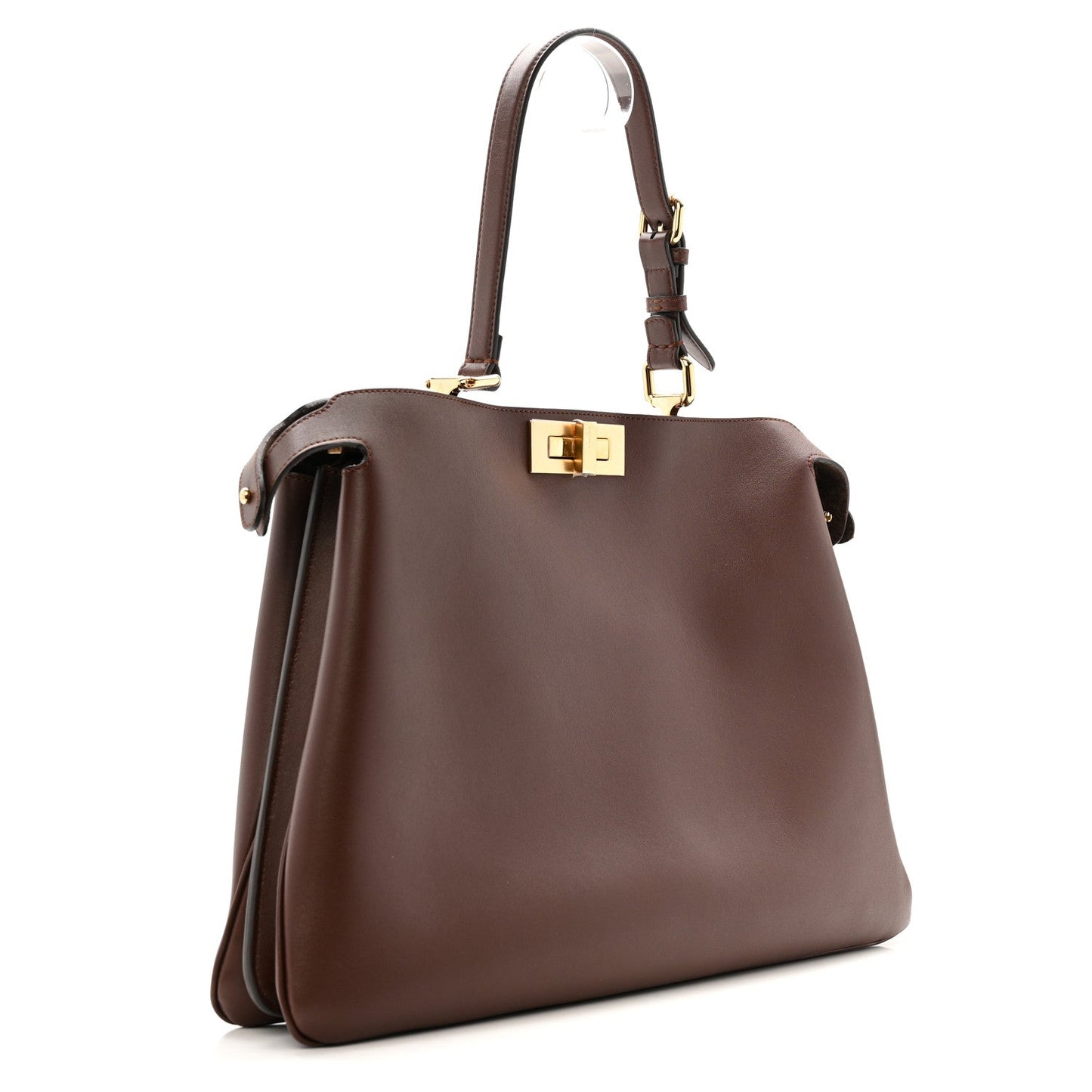 Vitello Large Soft Peekaboo Mogano