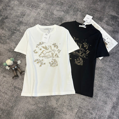 CD SS26 Pegasus Motif T-Shirt Cotton 350855
