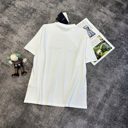 GG SS26 Logo Print Cotton T-shirt White Cotton 350534