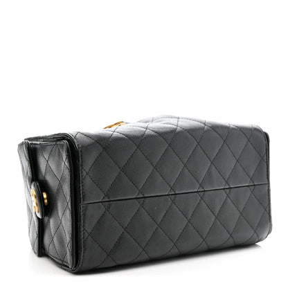 Caviar Quilted Small Chanel 25 Handbag Black