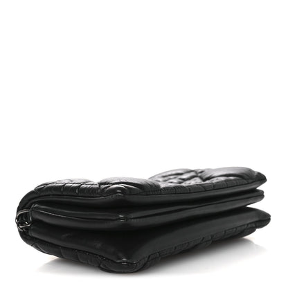 Calfskin Macrocannage Mini Caro Bag Black