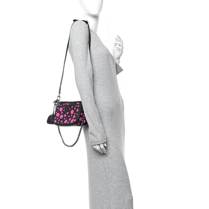 LV X YK Empreinte Multi Pochette Accessories Black Fuchsia