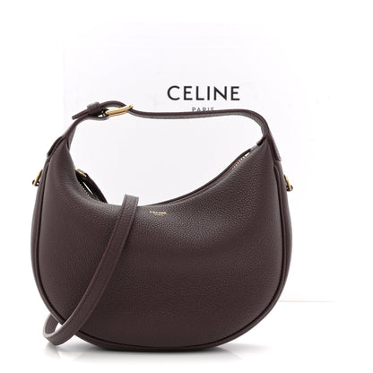 Supple Grained Calfskin Teen Lulu Shoulder Bag Deep Burgundy