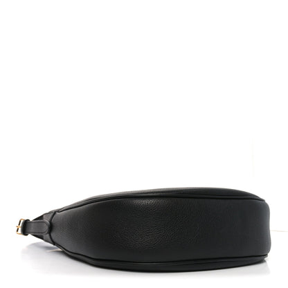 Supple Calfskin Cuir Triomphe Small Heloise Shoulder Bag Black