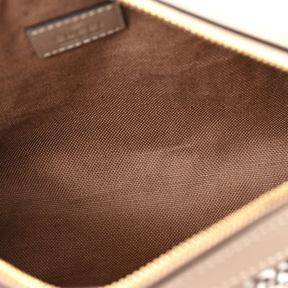 GG Shadow Monogram Ophidia Top Handle Bowler Bag Taupe