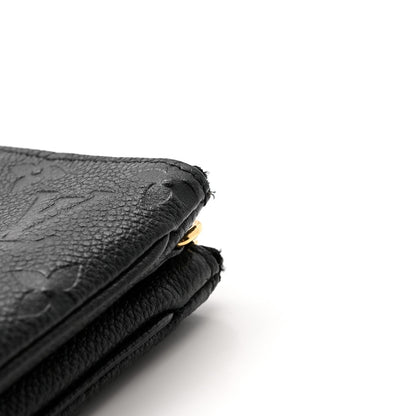 Empreinte Double Zip Pochette Black