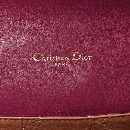 Lambskin Cannage Medium Miss Dior Flap Fuchsia