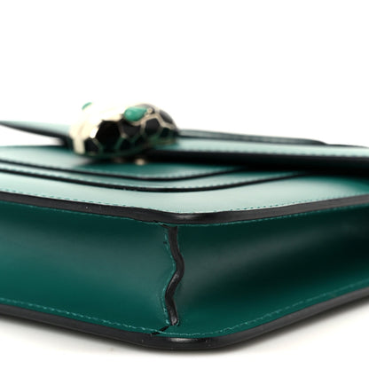 Calfskin Small Serpenti Forever Snake Strap Crossbody Bag Emerald Green