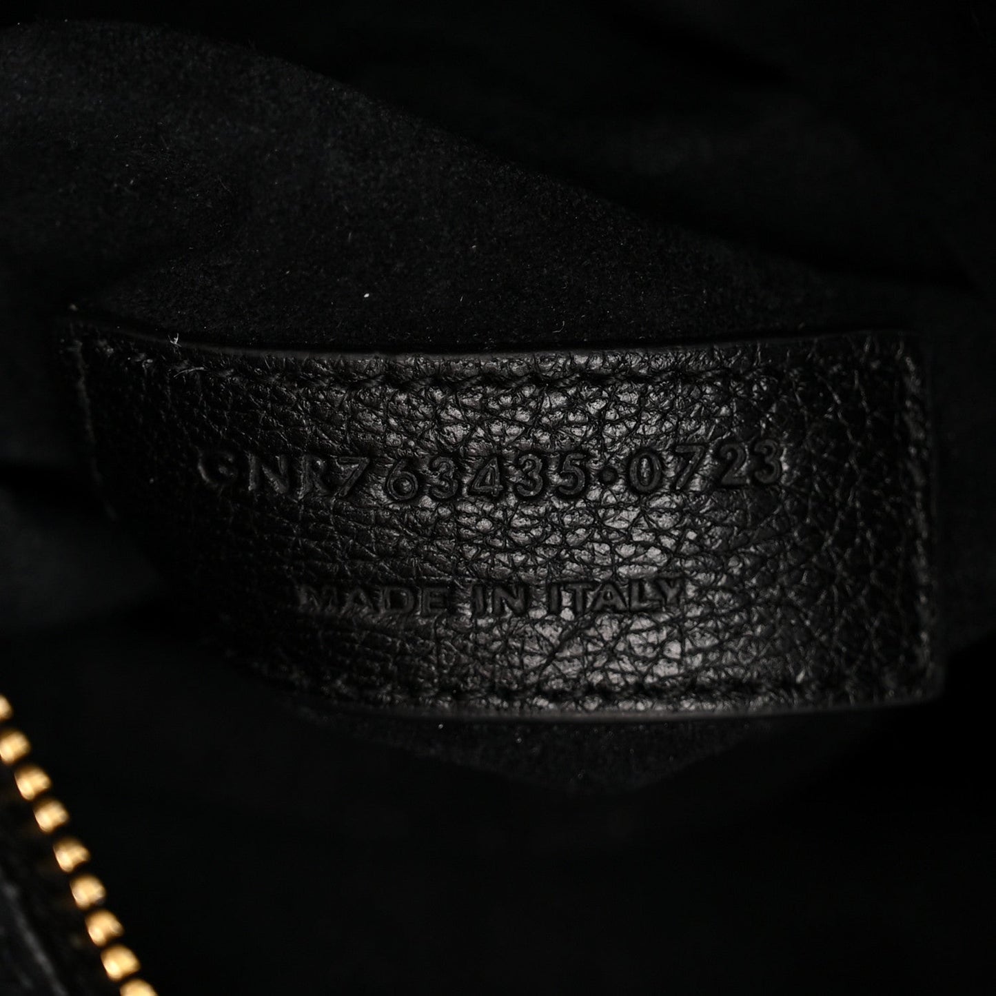 Grained Deerskin Bea Tote Black